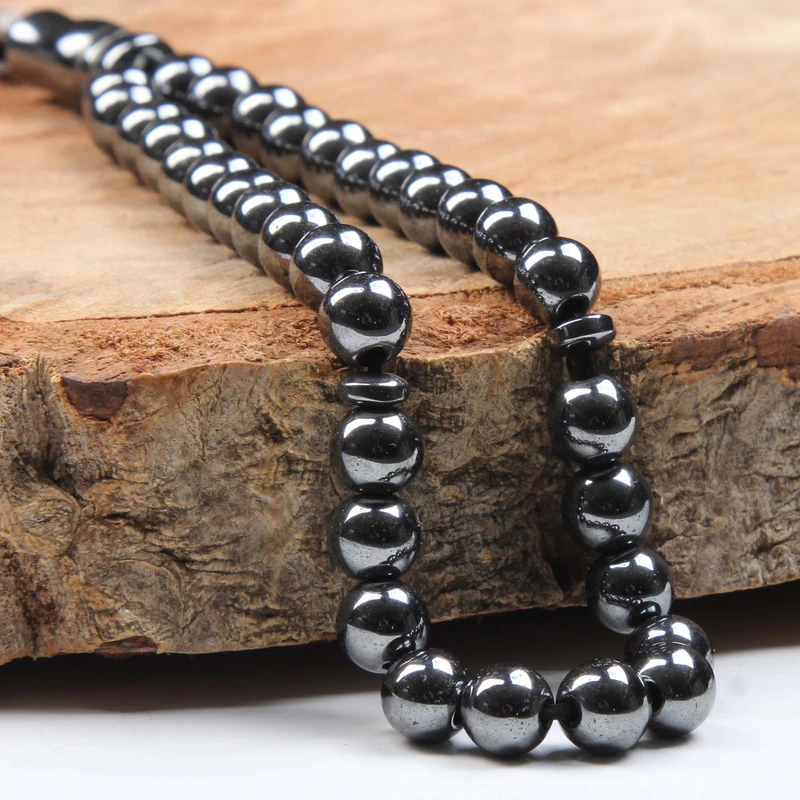 عکس شماره 7 : تسبیح مدل سنگ حدید طبیعی 33 دانه کد t_471