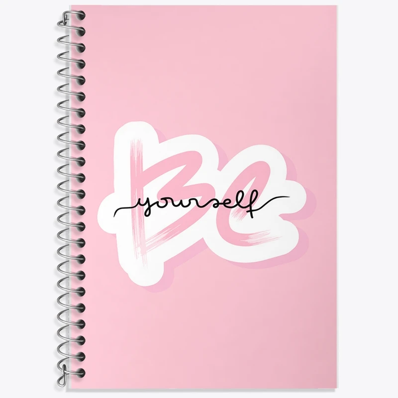 دفتر زبان 50 برگ خندالو مدل دو خط طرح Be Yourself کد F1048