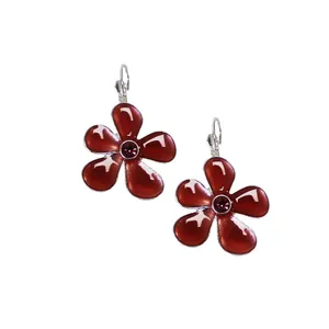 گوشواره دخترانه طرح گل مدل 84-15
