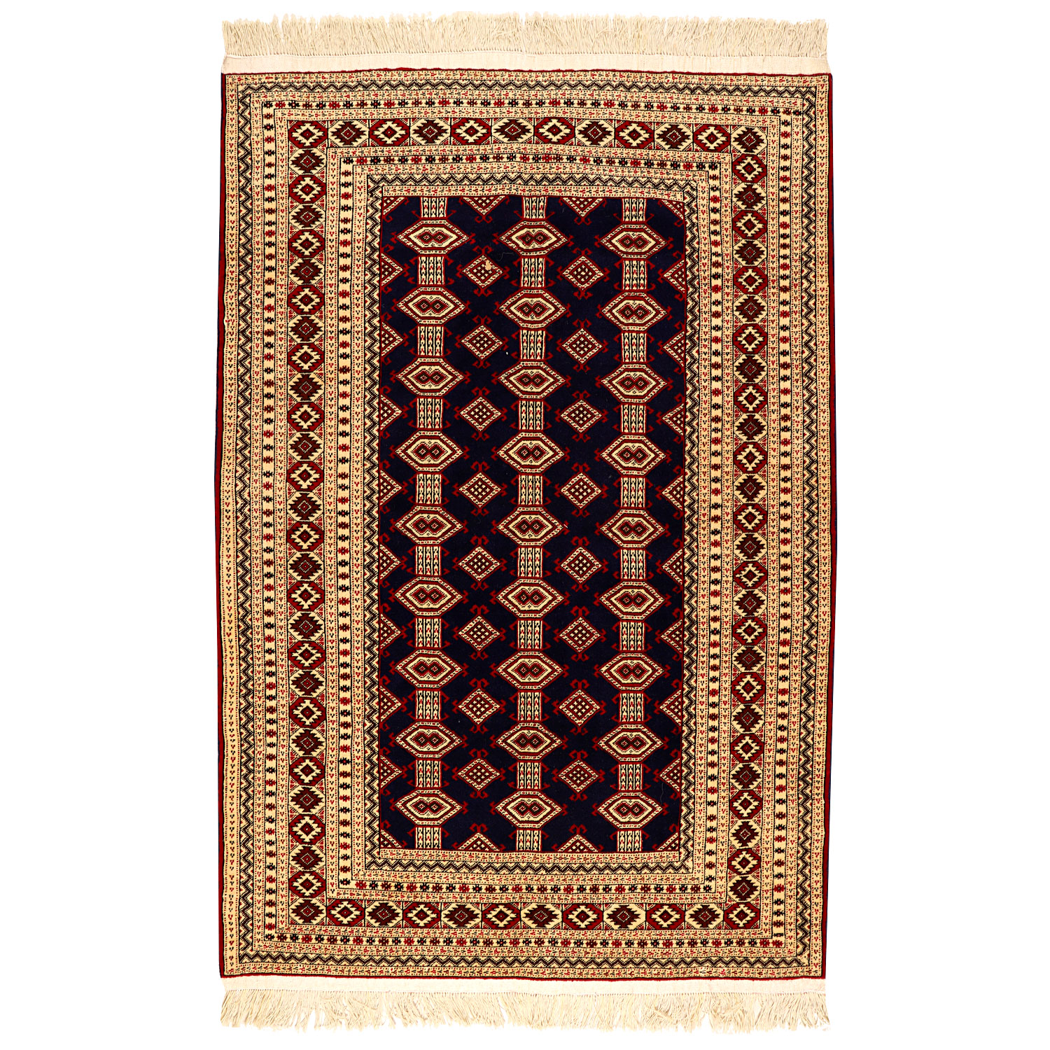 فرش دستبافت دو و نیم متری مدل ترکمنی کد 998885