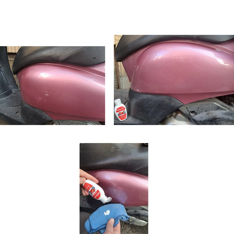 عکس شماره 2 : پولیش موتور سیکلت براق کننده رنگ باک فلاپ نیولیش مدل موتو پولیش حجم 50 میلی لیتر