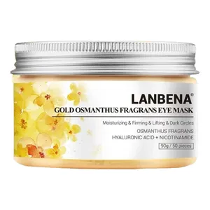 ماسک دور چشم لنبنا مدل GOLD OSMANTHUS وزن 90 گرم بسته 50 عددی