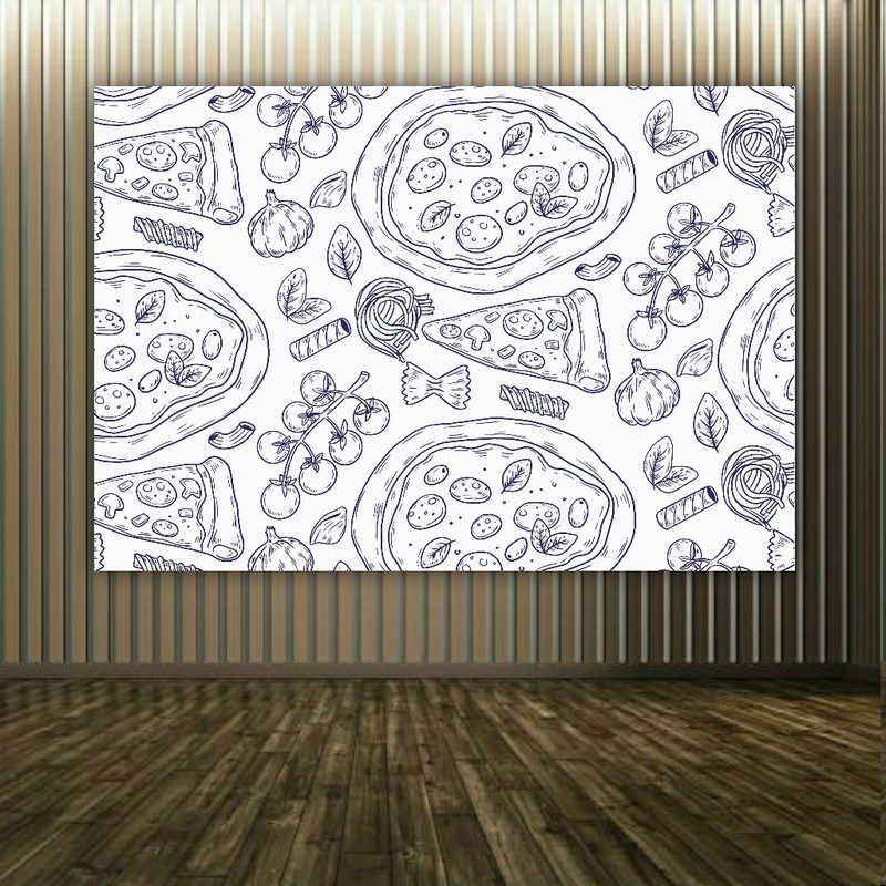 استیکر طرح فانتزی مدل فست فود کد BK1191