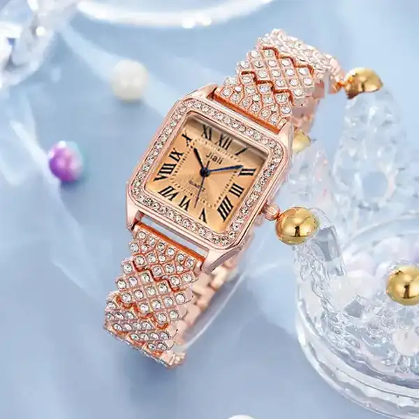 ساعت مچی عقربه ای زنانه جیالی مدل لوکس کد jr1