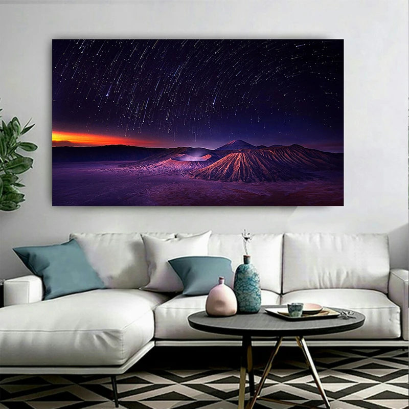 تابلو شاسی طرح کهکشان و ستارگان مدل بارش شهاب سنگ کد AR6070