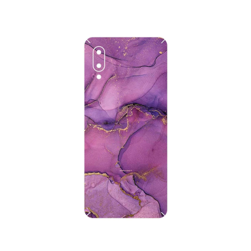 برچسب پوششی ماهوت مدل Purple Marble مناسب برای گوشی موبایل سامسونگ Galaxy A02