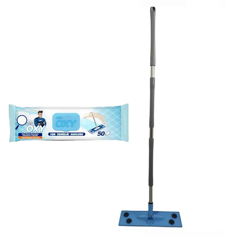 طی زمین شوی مستر اوکسی مدل MOPSET به همراه پک دستمال مرطوب 50 عددی