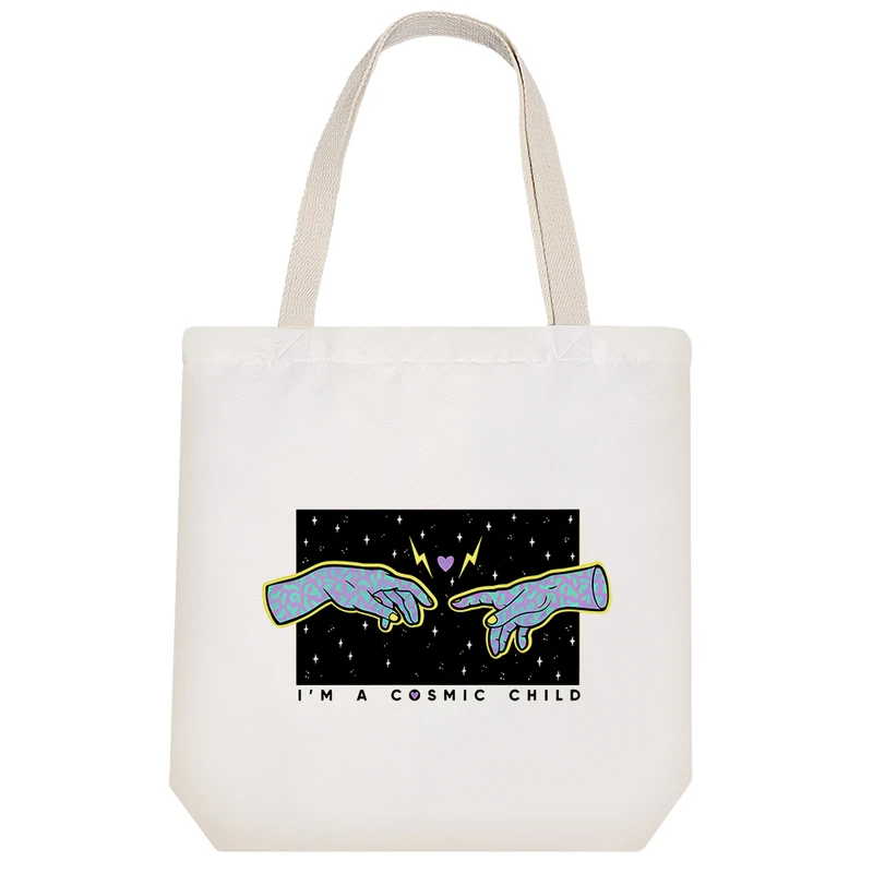 ساک خرید خندالو طرح آفرینش آدم کهکشانی کد 10237