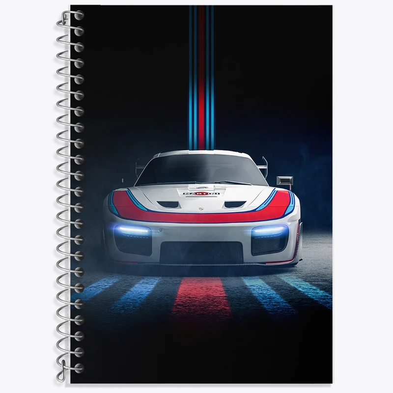 دفتر زبان 50 برگ خندالو مدل سه خط طرح ماشین اسپرت کد F1008