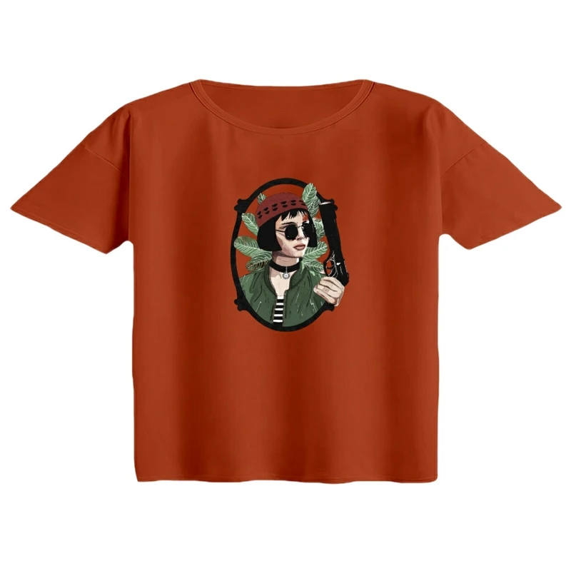 کراپ تی‌شرت آستین کوتاه زنانه مدل ماتیلدا کد 01