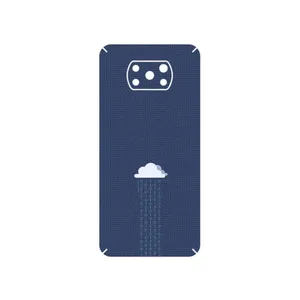 MAHOOT Minimal Data Cloud Cover Sticker for Xiaomi Poco X3 NFC