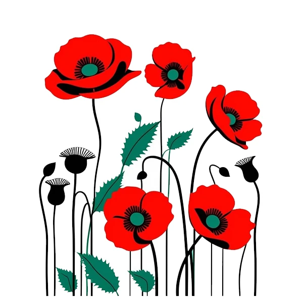 استیکر پارچه و لباس پاد آفرین طرح گل کد 2618