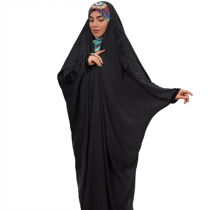 عکس شماره 5 : چادر عبایی مدل مهرسا پلاس