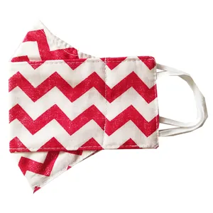 ماسک پارچه ای مدل سه بعدی طرح زیگزاگی