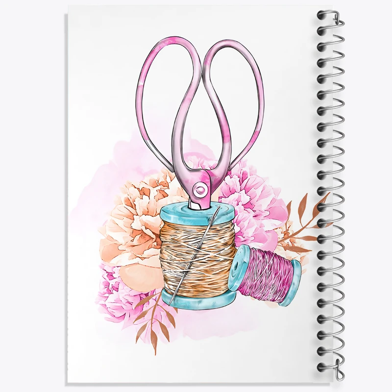 دفتر لیست خرید 50 برگ خندالو طرح خیاطی کد N2022