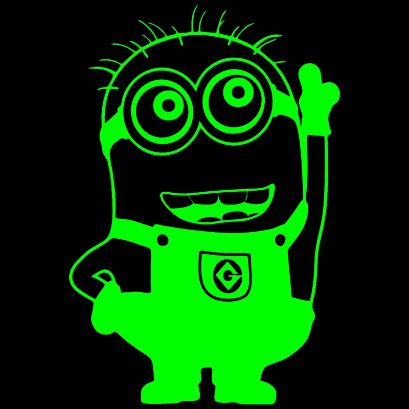 استیکر کلید و پریز مدل شبنما طرح مینیون بازیگوش