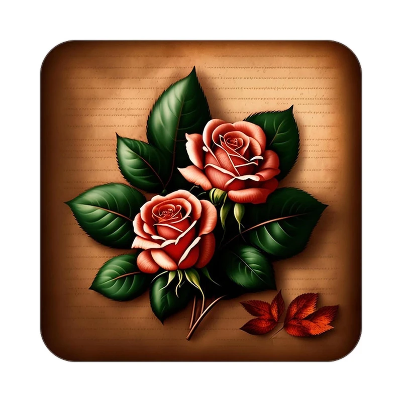 زیر لیوانی کاکتی طرح گل مدل mp17188