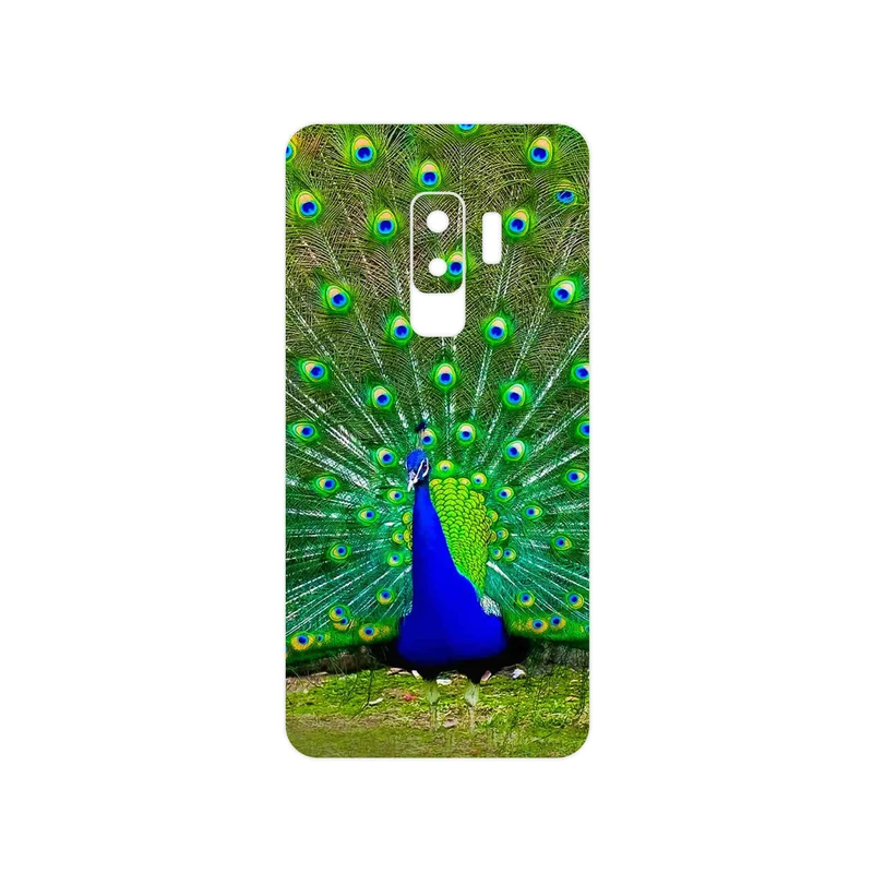 برچسب پوششی ماهوت مدل Peacock مناسب برای گوشی موبایل سامسونگ Galaxy S9 Plus