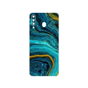 MAHOOT Turquoise marblewith golden streaks Cover Sticker for Samsung Galaxy M30