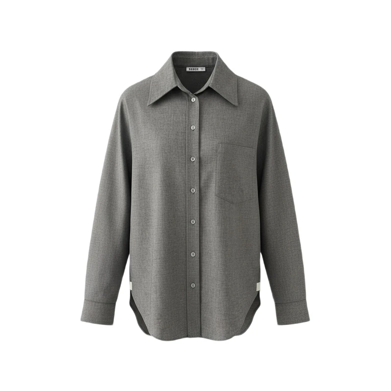 شومیز آستین بلند یقه برگردان زنانه سرژه مدل 207385