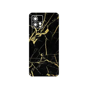 MAHOOT Graphite_Gold_Marble Cover Sticker for Motorola Moto G72