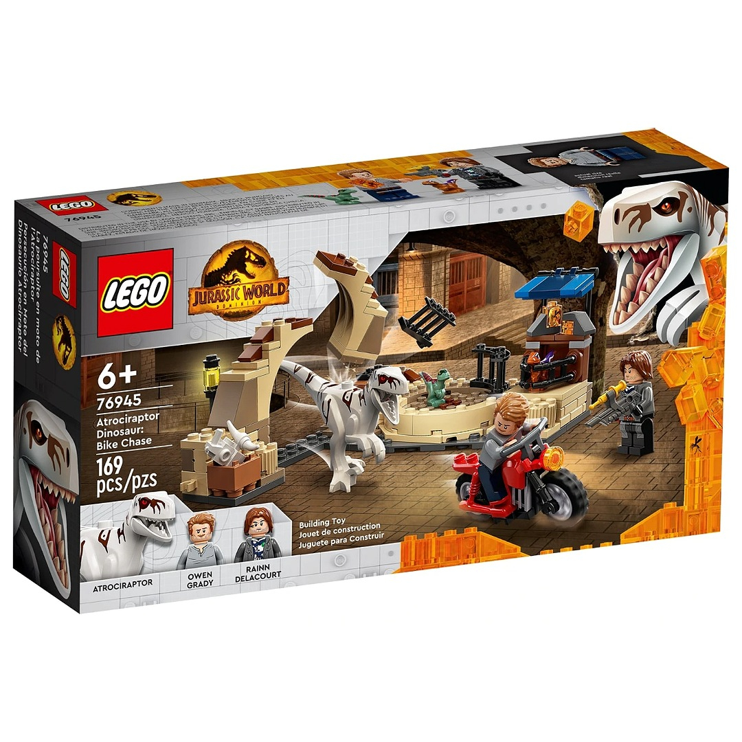 لگو مدل دنیای ژوراسیک Atrociraptor Dinosaur: Bike Chase کد 76945