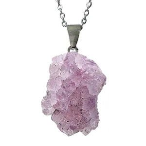 گردنبند دخترانه طرح آمیتیست کد 11-185