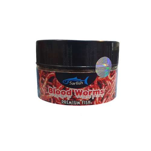غذای ماهی سار فیش مدل کرم خونی وزن 45 گرم
