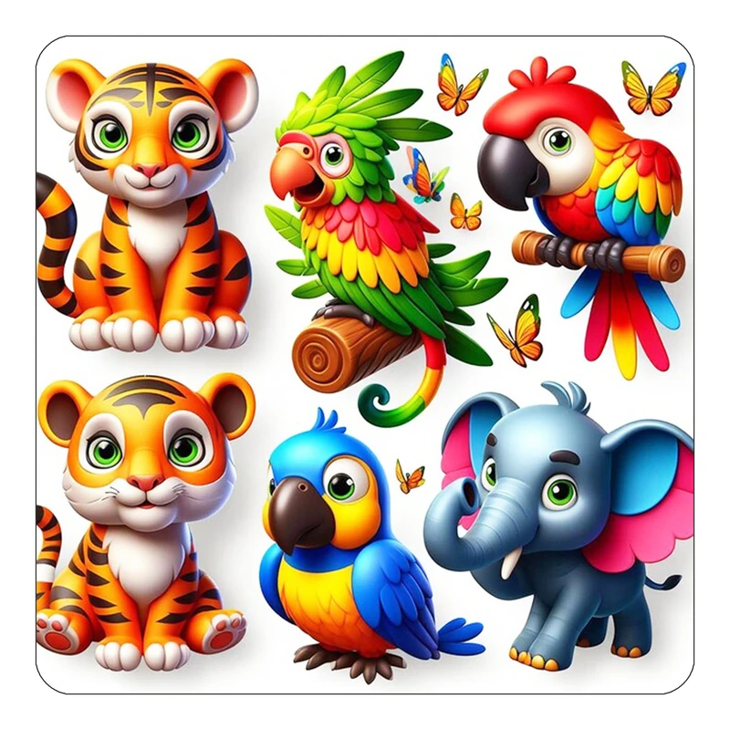 مگنت کاکتی طرح حیوانات کارتونی مدل mp27619