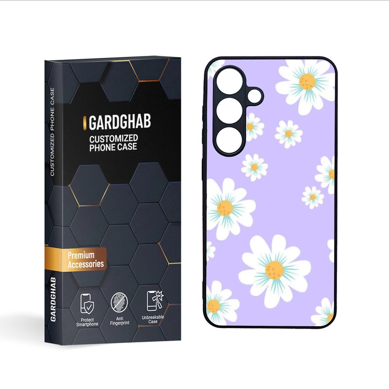 کاور گارد قاب مدل گل مناسب برای گوشی موبایل سامسونگ Galaxy S24