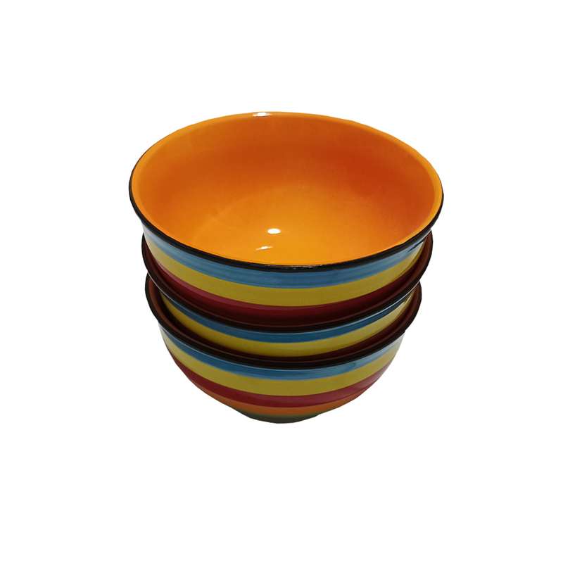 کاسه مدل ماست خوری رنگین کمان کد sd 002 بسته 3 عددی