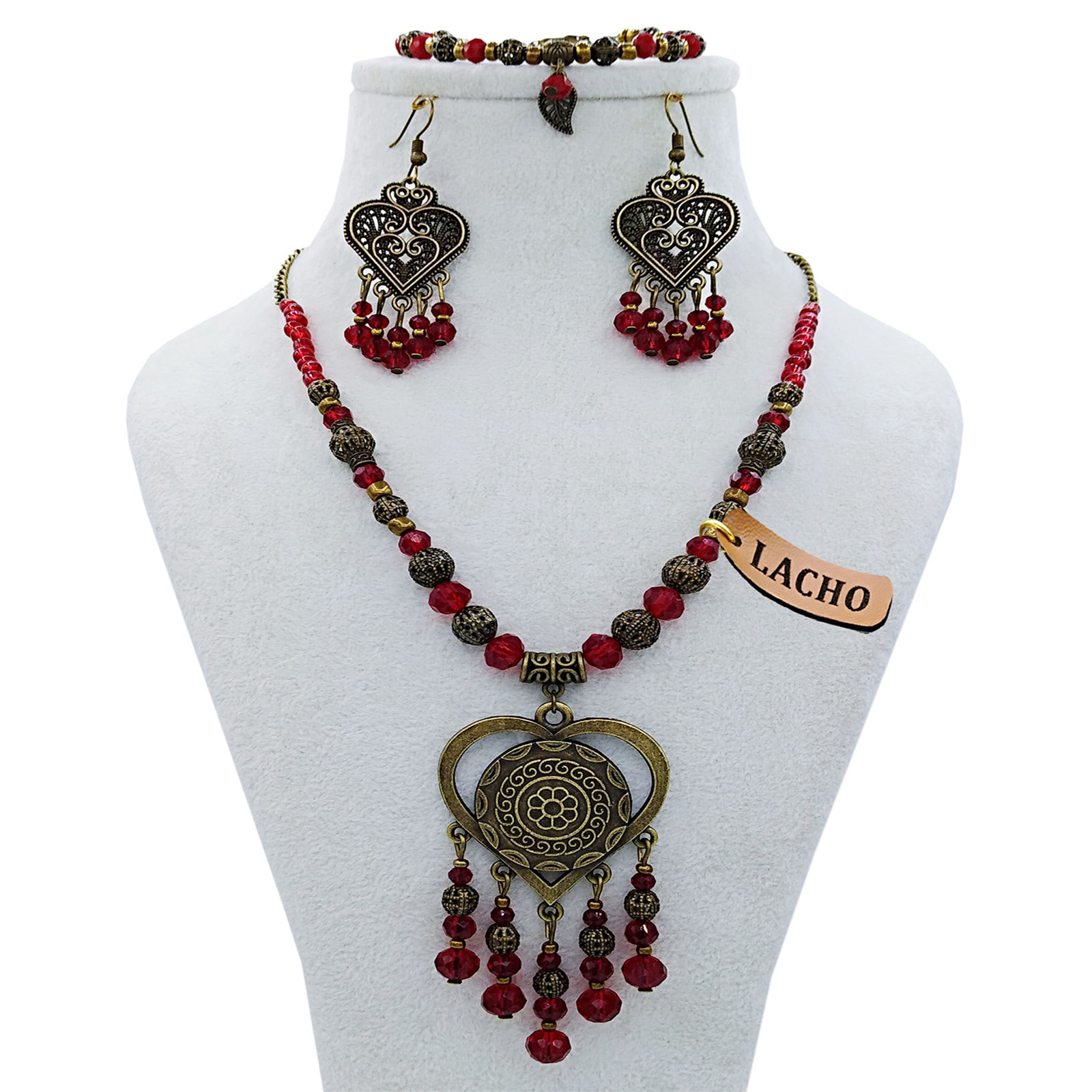 نیم ست زنانه لاچو مدل قلبی کد GG-01 نیم ست زنانه لاچو مدل قلبی کد GG-01