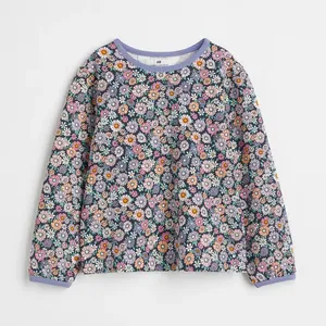 سویشرت دخترانه اچ اند ام مدل Floral