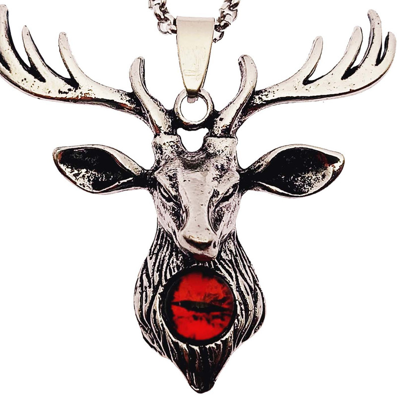 گردنبند طرح گوزن مدل 369GAMZ