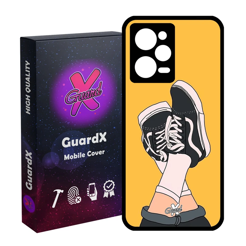 کاور گارد ایکس طرح Shoes مدل Glass10051 مناسب برای گوشی موبایل شیائومی Redmi Note 12 Pro 5G/Poco X5 Pro 5G/Note 12 Pro Pro speed