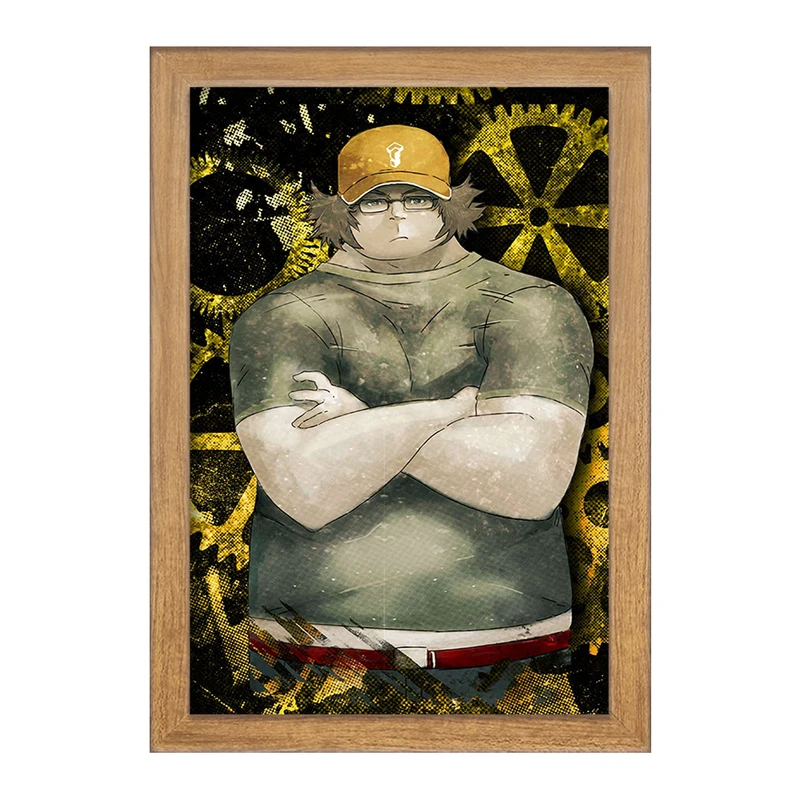 تابلو خندالو مدل ایتارو هاشیدا انیمه اشتاینز گیت  کد 17489