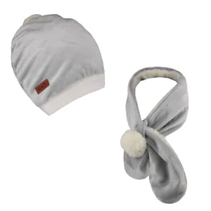 ست کلاه و شال گردن بافتنی بچگانه مدل 03