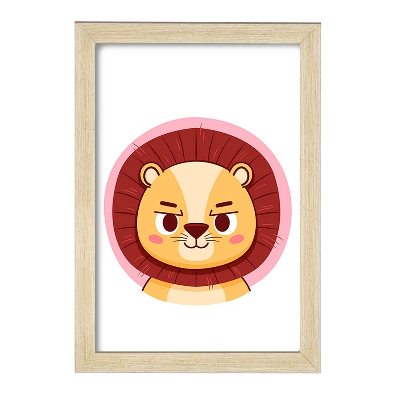 تابلو خندالو مدل شیر حیوانات بامزه کد 37138