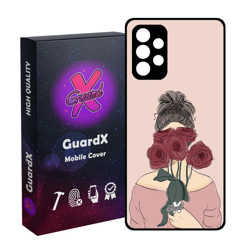 کاور گارد ایکس طرح دختر مدل Glass10284 مناسب برای گوشی موبایل سامسونگ Galaxy A32 4G