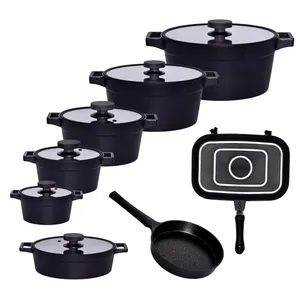 سرویس قابلمه و تابه 15 پارچه یونیک کد 8520