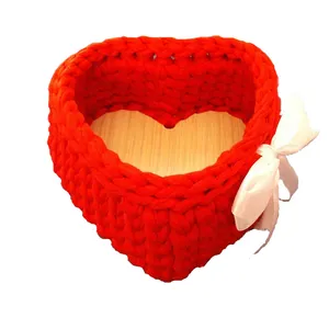 سبد قلاب بافی تریکو مدل heart کد 1001