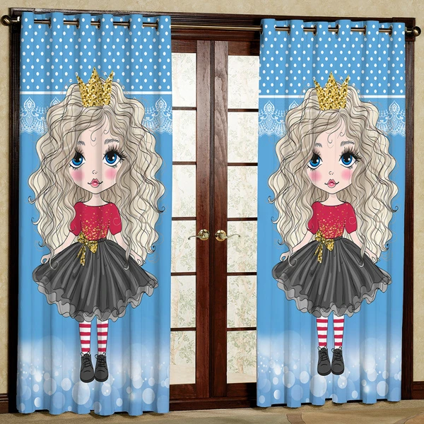 پرده مدل دختر کد 5 سایز 280x140 سانتی متر