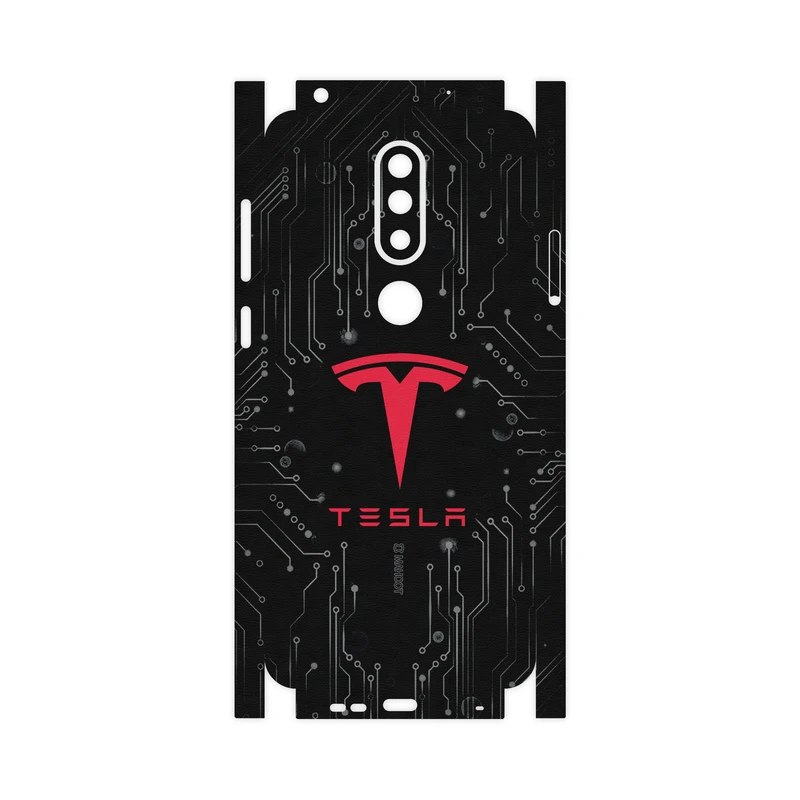 برچسب پوششی ماهوت مدل TESLA-Motors-FullSkin مناسب برای گوشی موبایل نوکیا 6.1 Plus