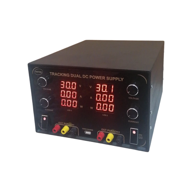 منبع تغذیه دو کانال 30 ولت 10 آمپر مدل GTN-DOUBLE 3010
