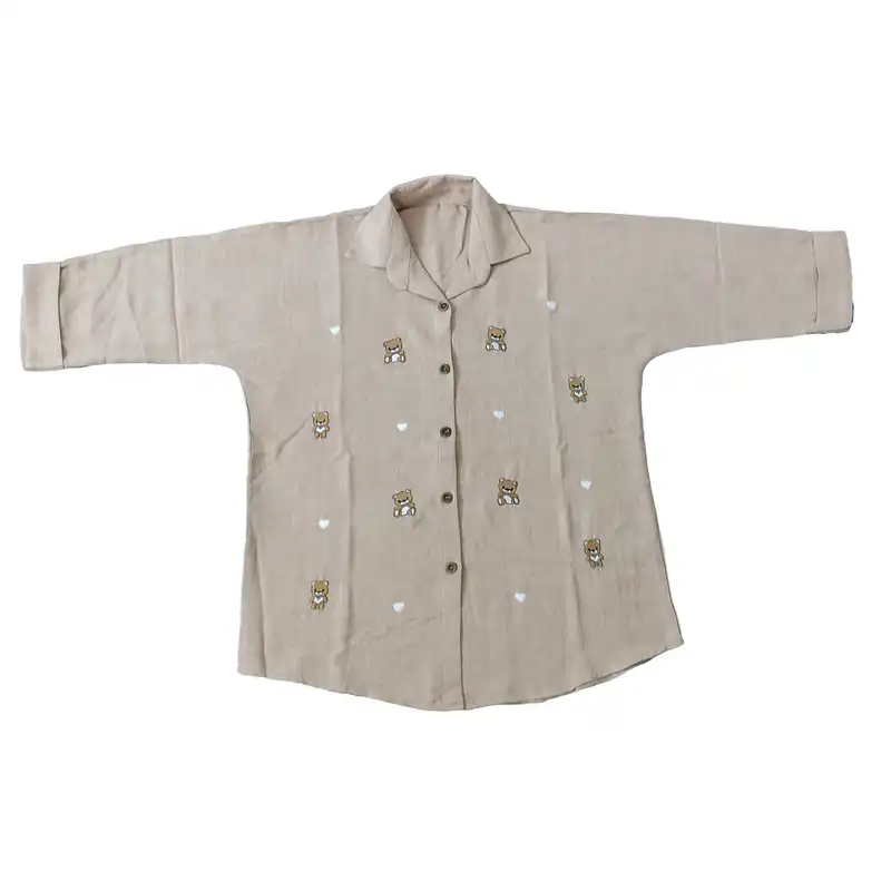 مانتو زنانه مدل خرسی گلدوزی کد 7