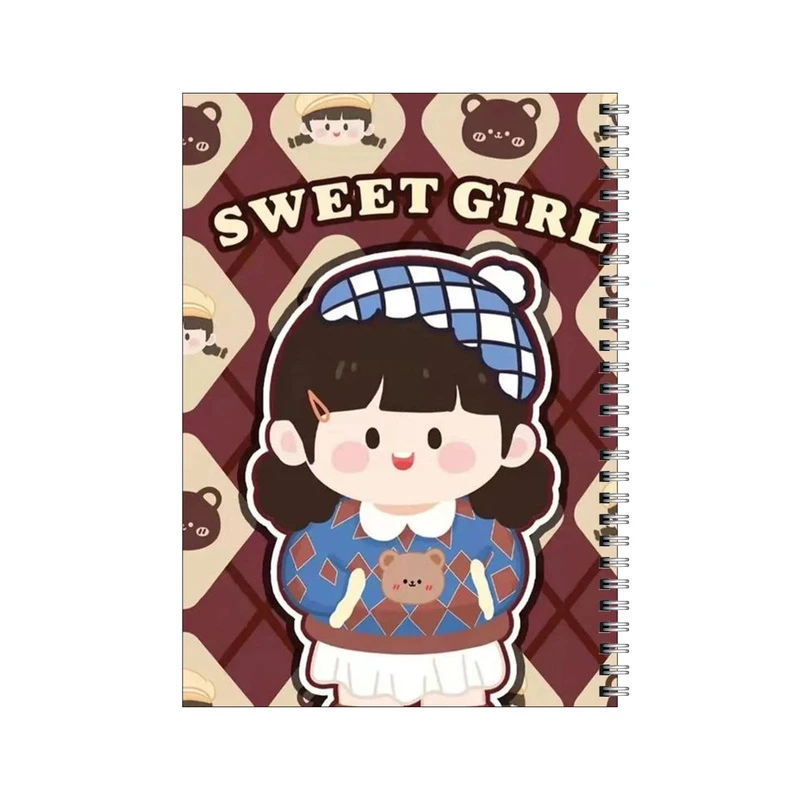 دفتر مشق 80 برگ بامبیلیپ طرح دختر بانمک کد 4016561