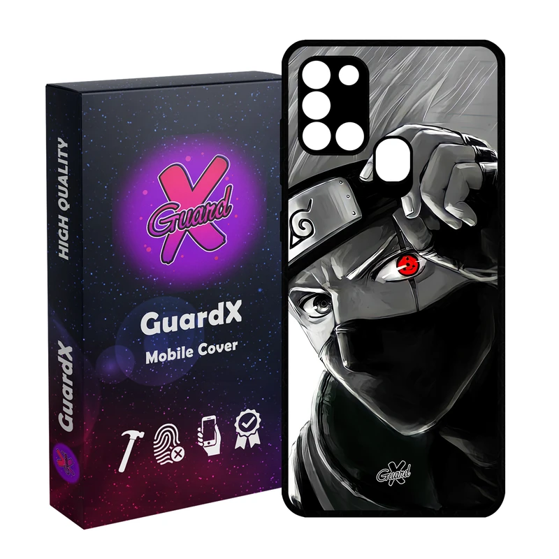 کاور گارد ایکس طرح Kakashi Anime مدل Glass10588 مناسب برای گوشی موبایل سامسونگ Galaxy A21s