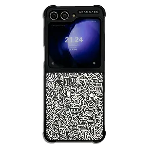 AKAM AMC-WSGZFLIP5-DOODLE17 Cover For Samsung Galaxy Z Flip 5