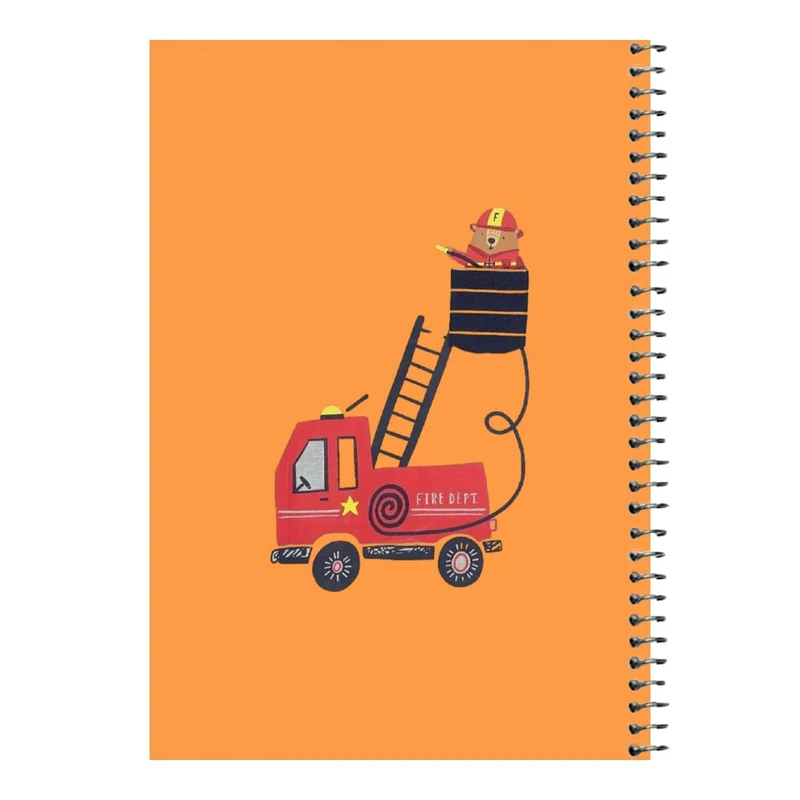 دفتر مشق 80 برگ اس جی مدل خرس آتش نشان   