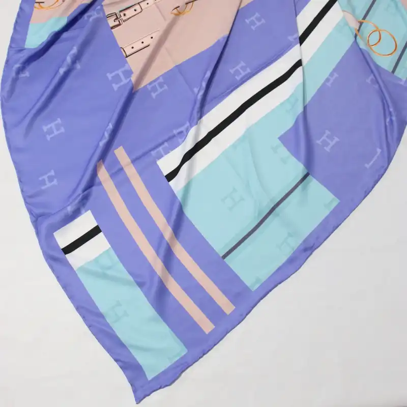 روسری زنانه مدل ابریشم بهاره قواره 140 دست دوز کد a-3045